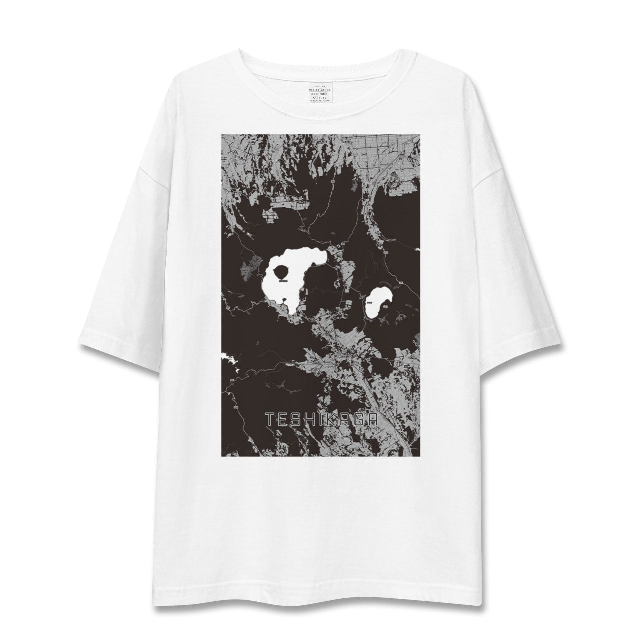 【弟子屈(北海道)】地図柄ビッグシルエットTシャツ