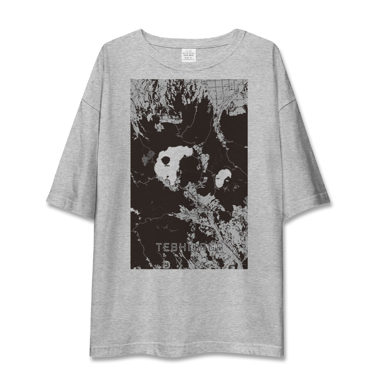 【弟子屈(北海道)】地図柄ビッグシルエットTシャツ