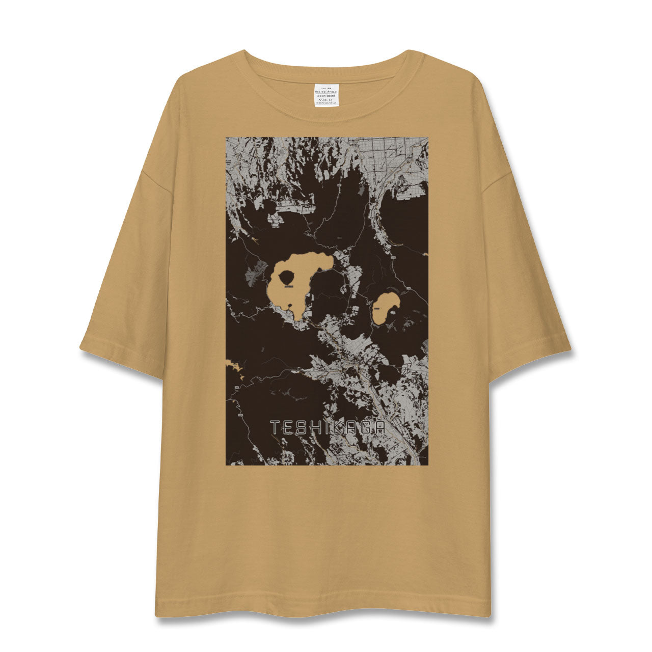 【弟子屈(北海道)】地図柄ビッグシルエットTシャツ