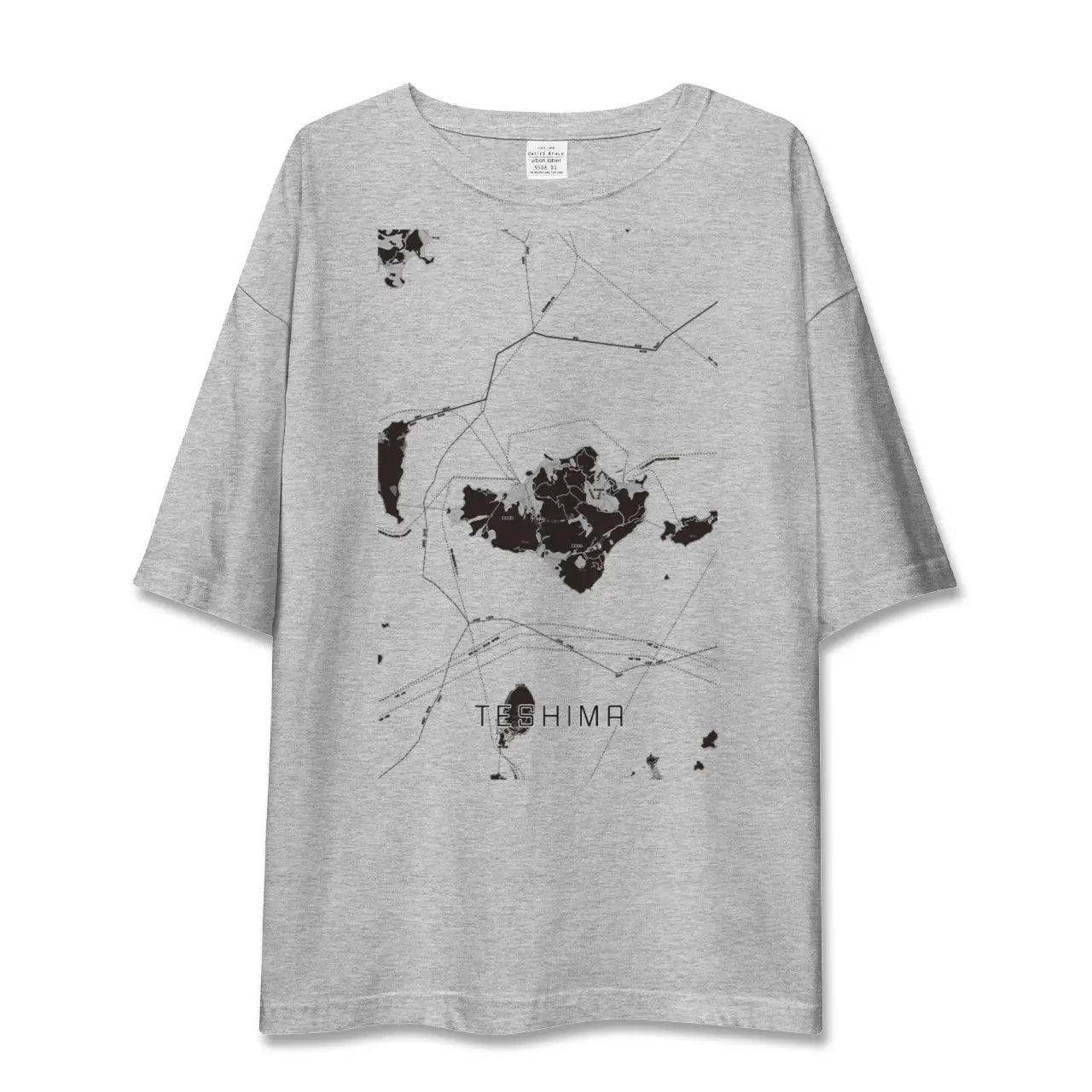 【豊島(香川県)】地図柄ビッグシルエットTシャツ