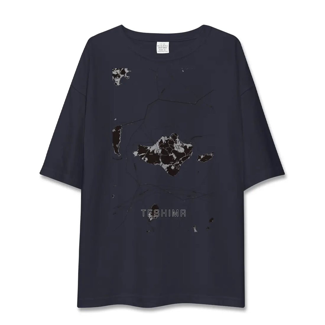 【豊島(香川県)】地図柄ビッグシルエットTシャツ