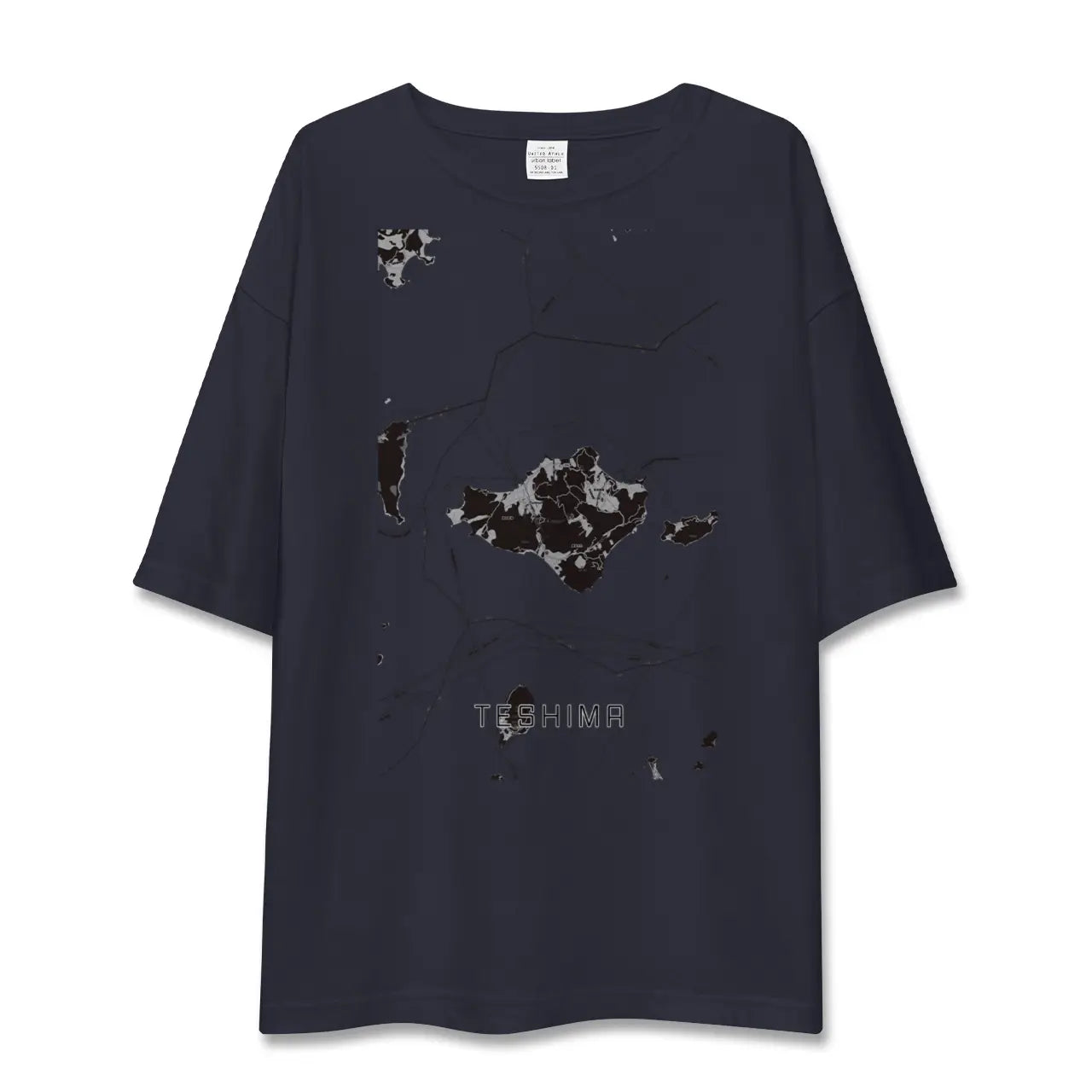 【豊島(香川県)】地図柄ビッグシルエットTシャツ