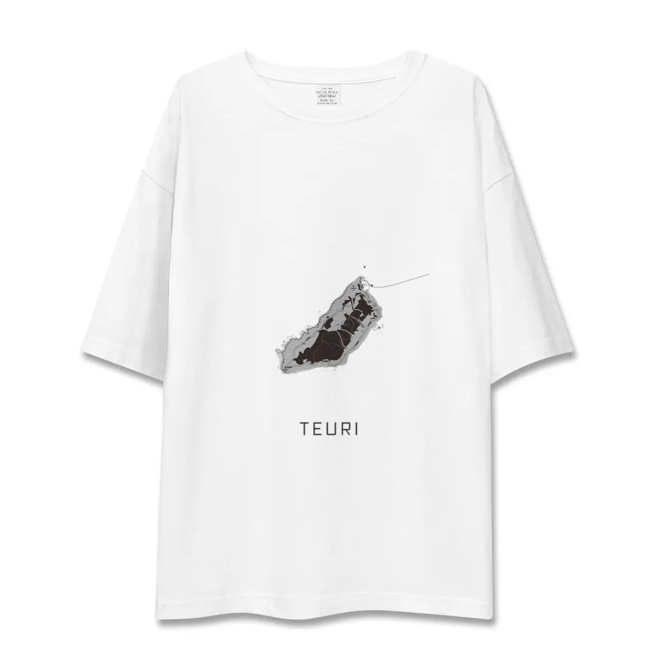 【天売(北海道)】地図柄ビッグシルエットTシャツ