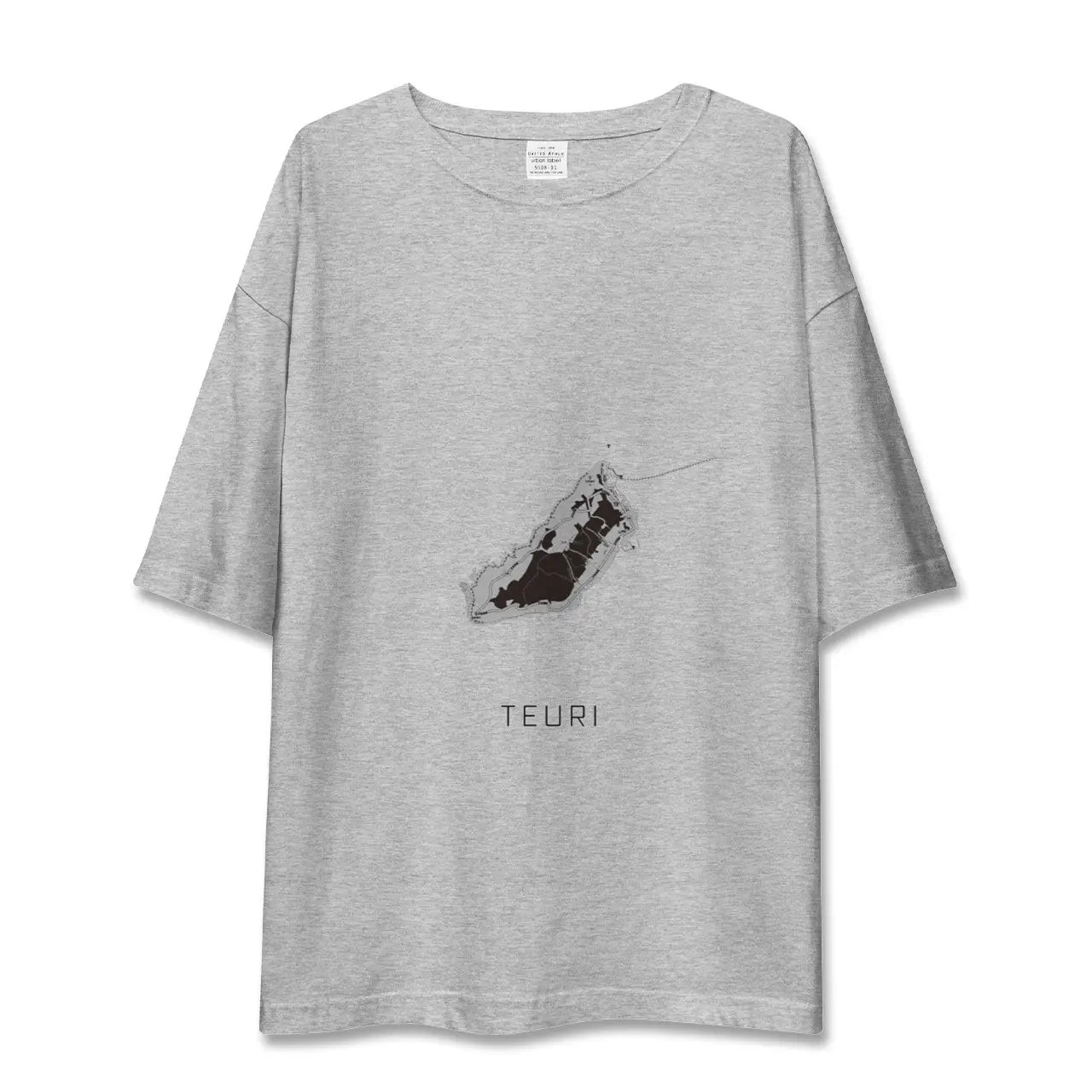 【天売(北海道)】地図柄ビッグシルエットTシャツ