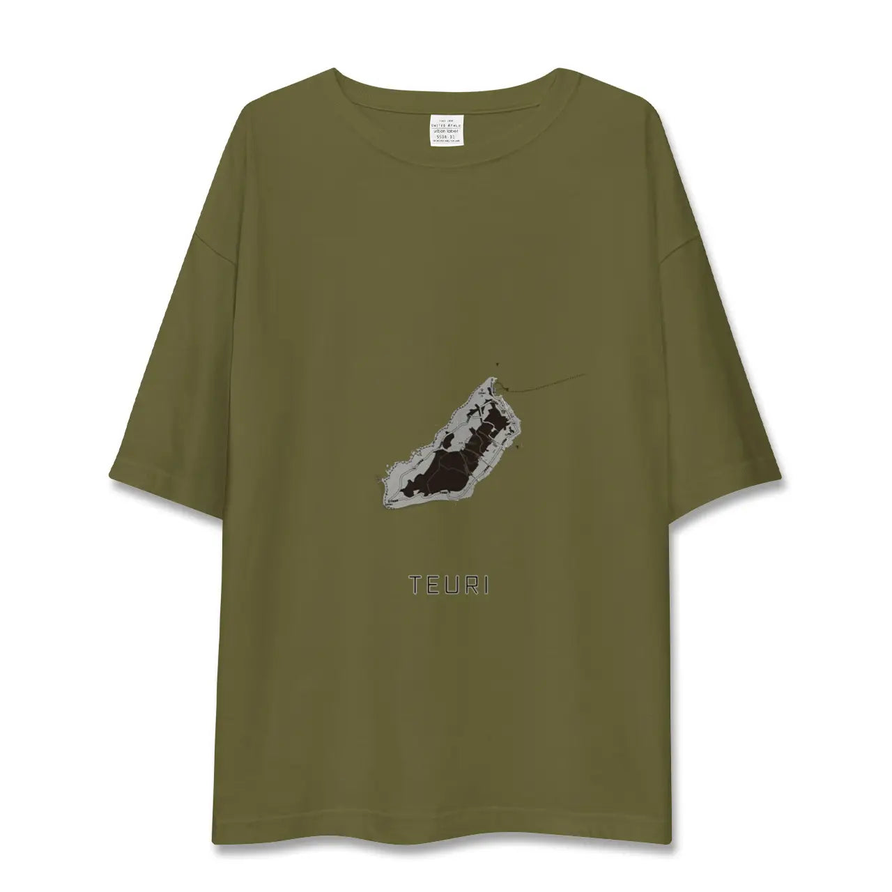 【天売(北海道)】地図柄ビッグシルエットTシャツ
