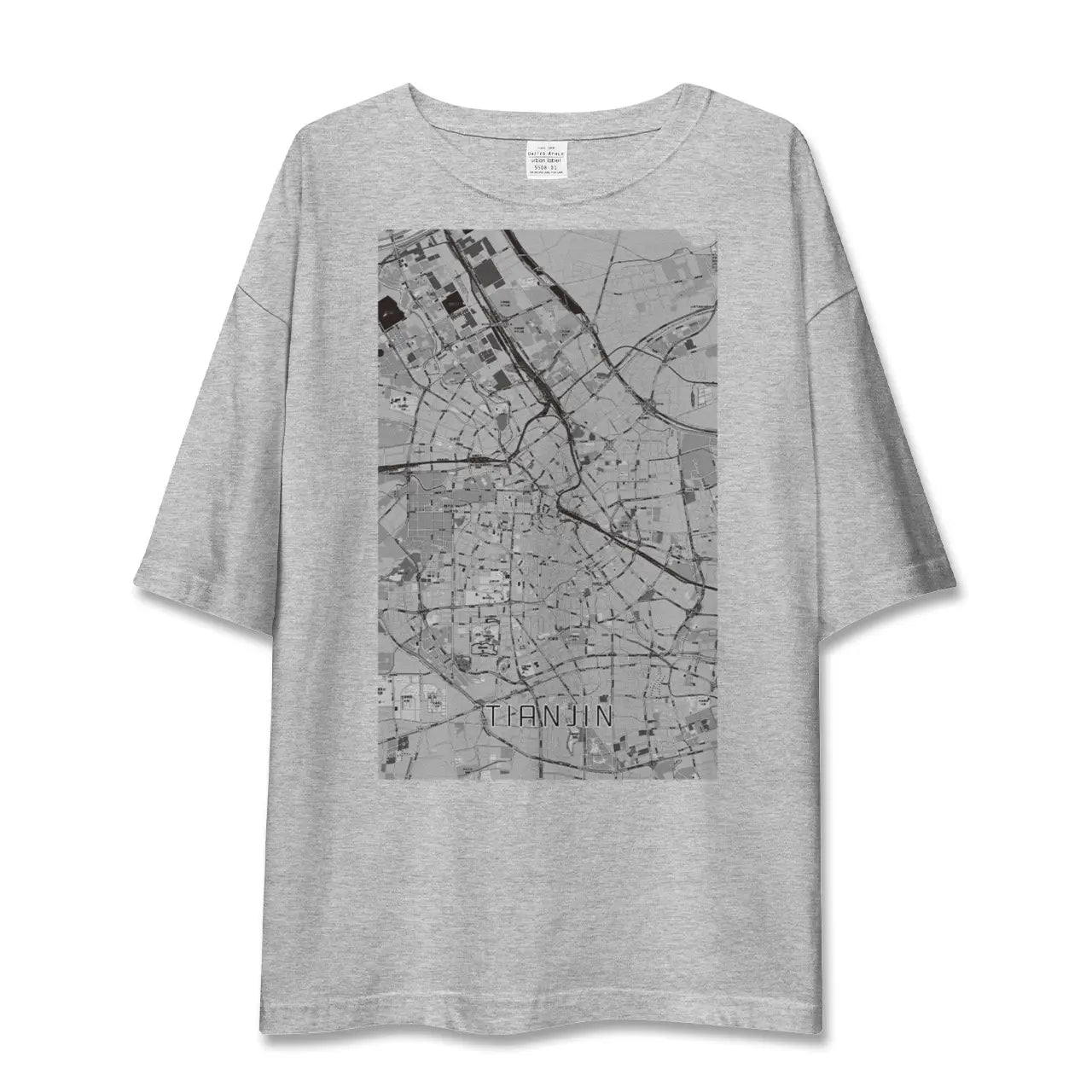【天津(中華人民共和国)】地図柄ビッグシルエットTシャツ