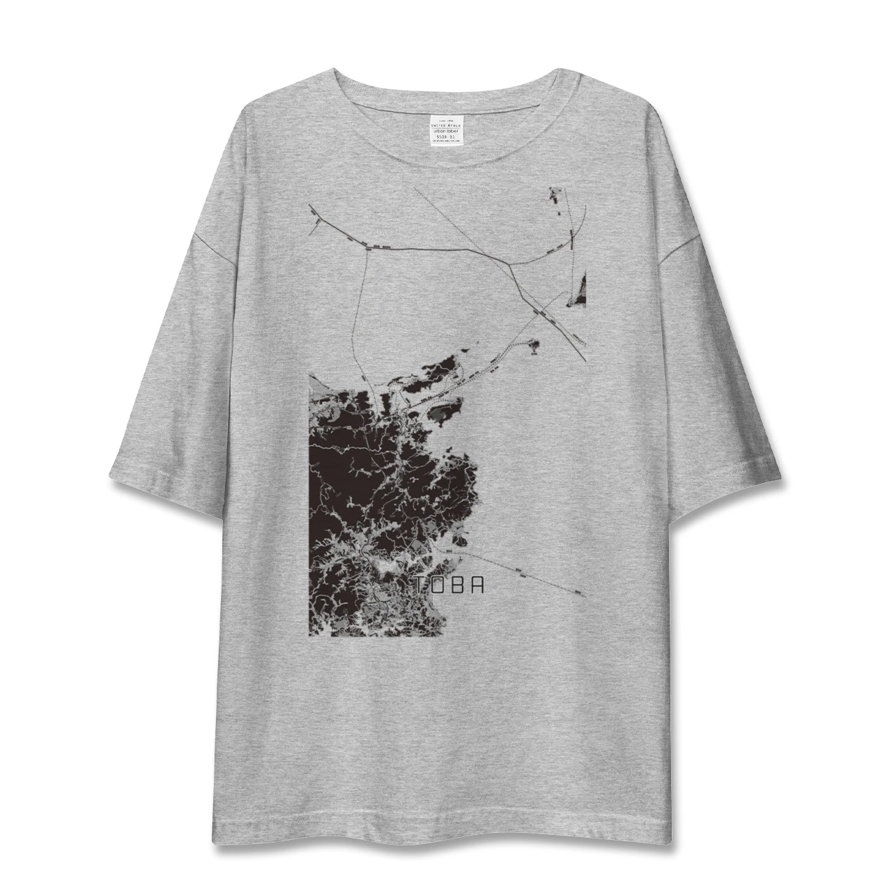 【鳥羽(三重県)】地図柄ビッグシルエットTシャツ