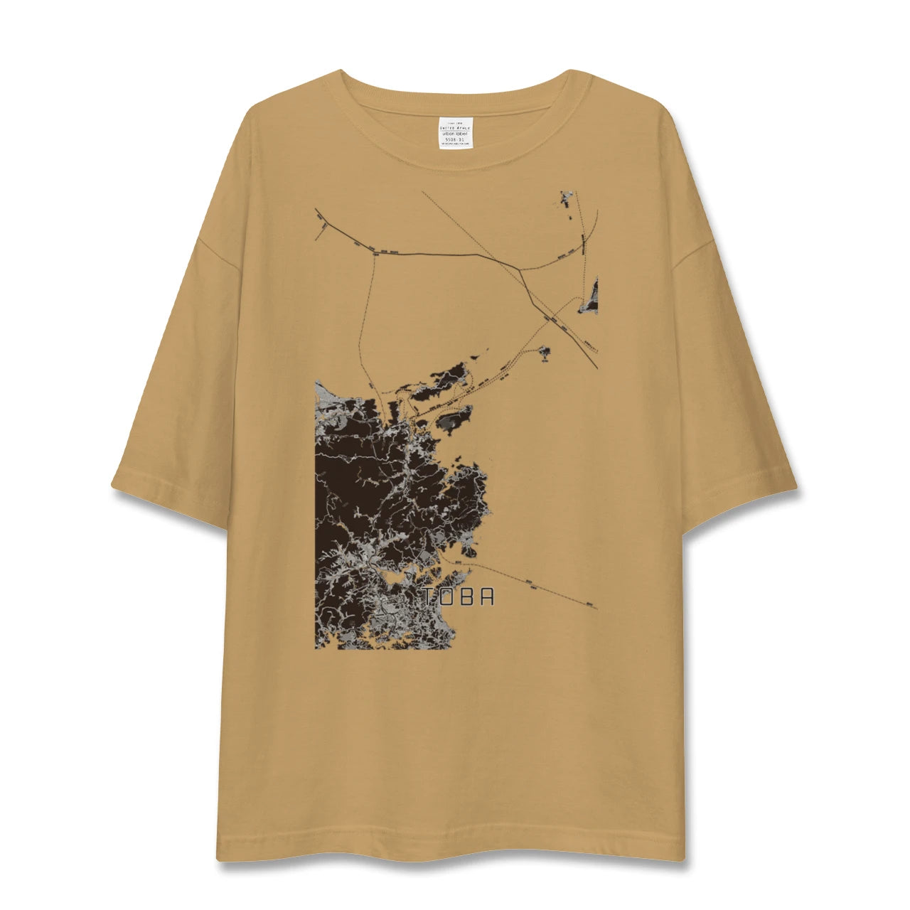 【鳥羽(三重県)】地図柄ビッグシルエットTシャツ