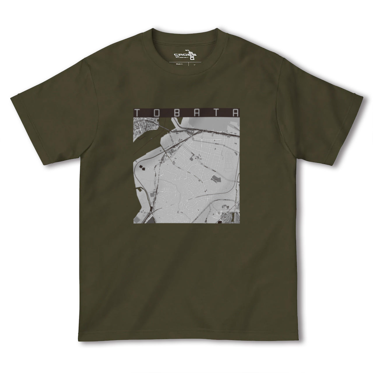 【戸畑(福岡県)】地図柄ヘビーウェイトTシャツ