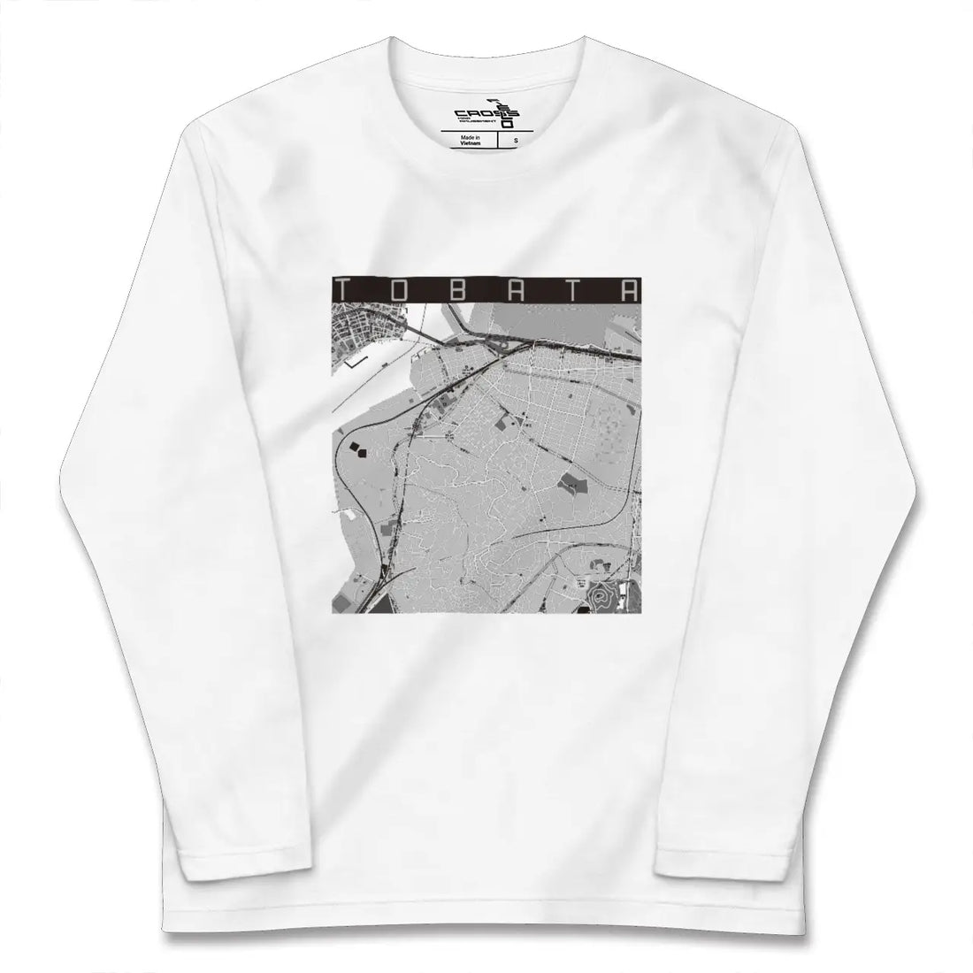 【戸畑(福岡県)】地図柄ロングスリーブTシャツ