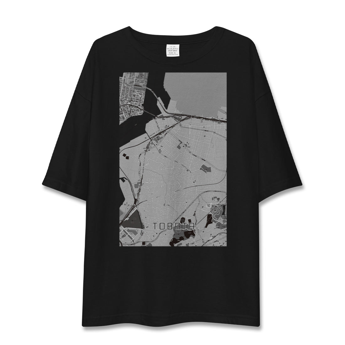 【戸畑(福岡県)】地図柄ビッグシルエットTシャツ