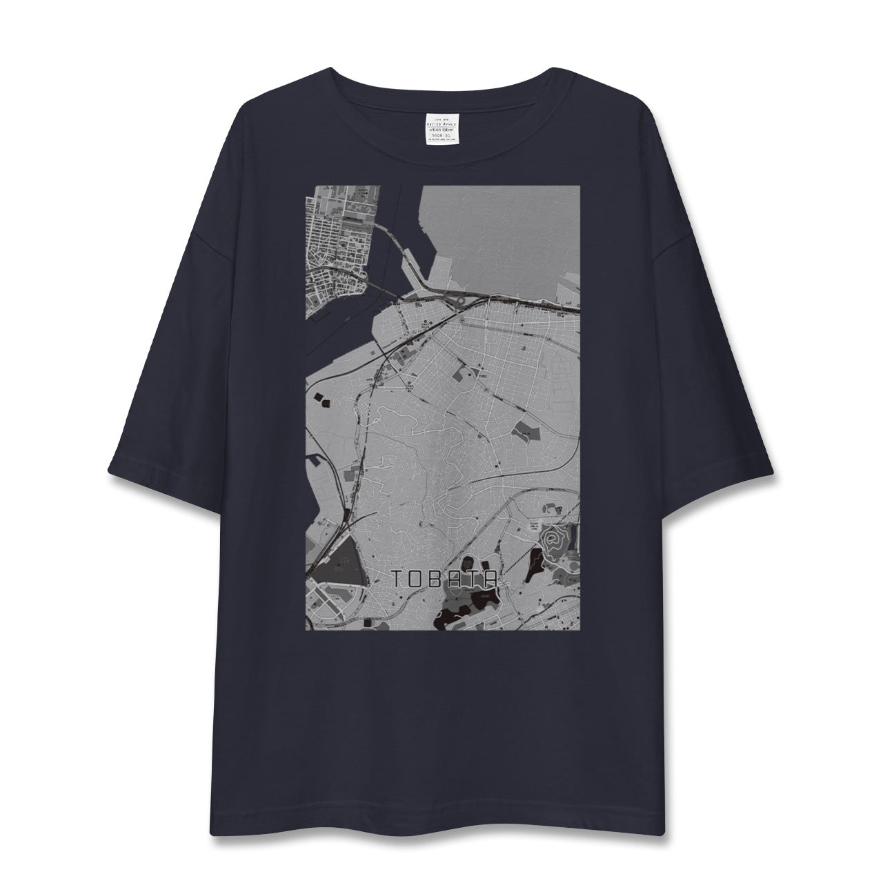 【戸畑(福岡県)】地図柄ビッグシルエットTシャツ