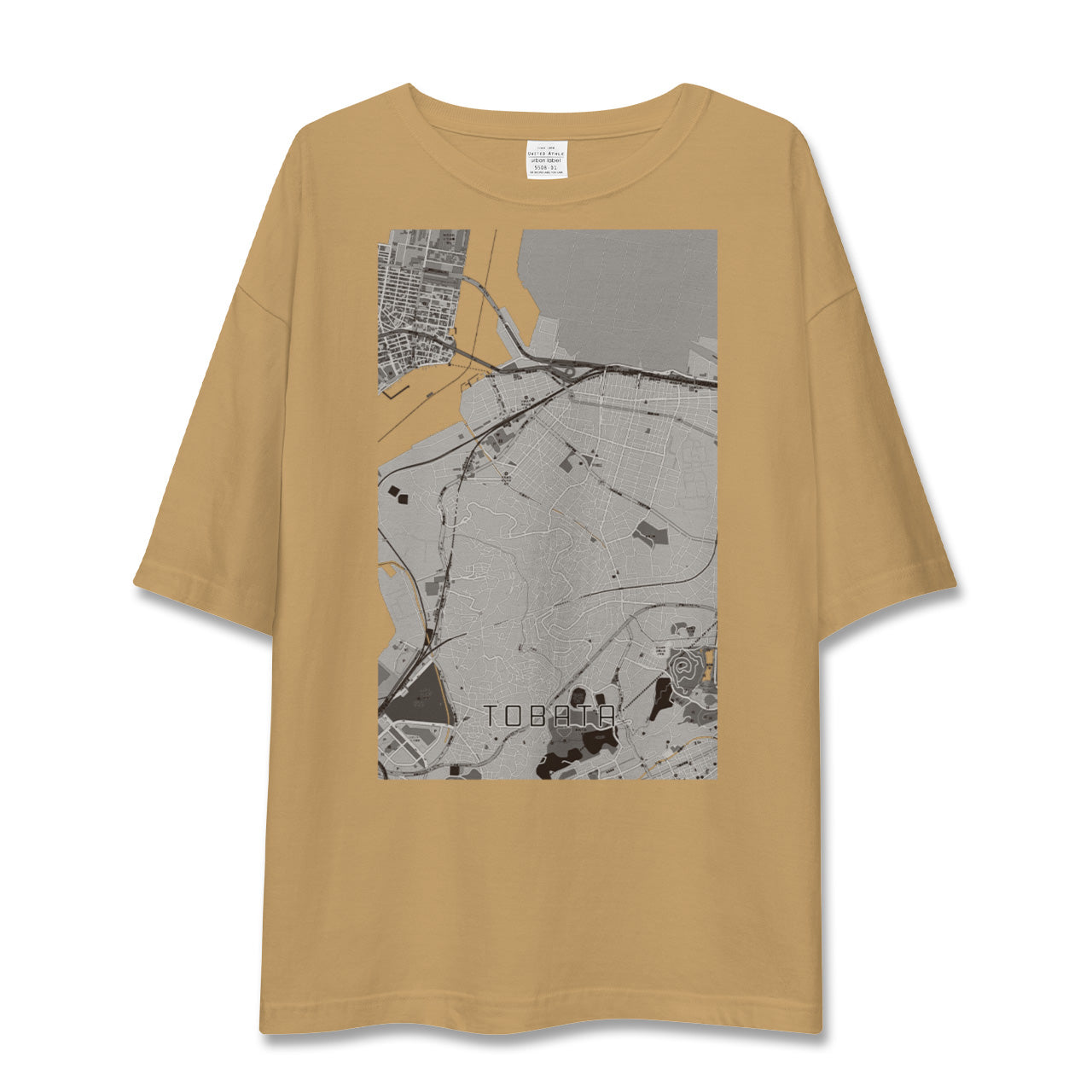 【戸畑(福岡県)】地図柄ビッグシルエットTシャツ
