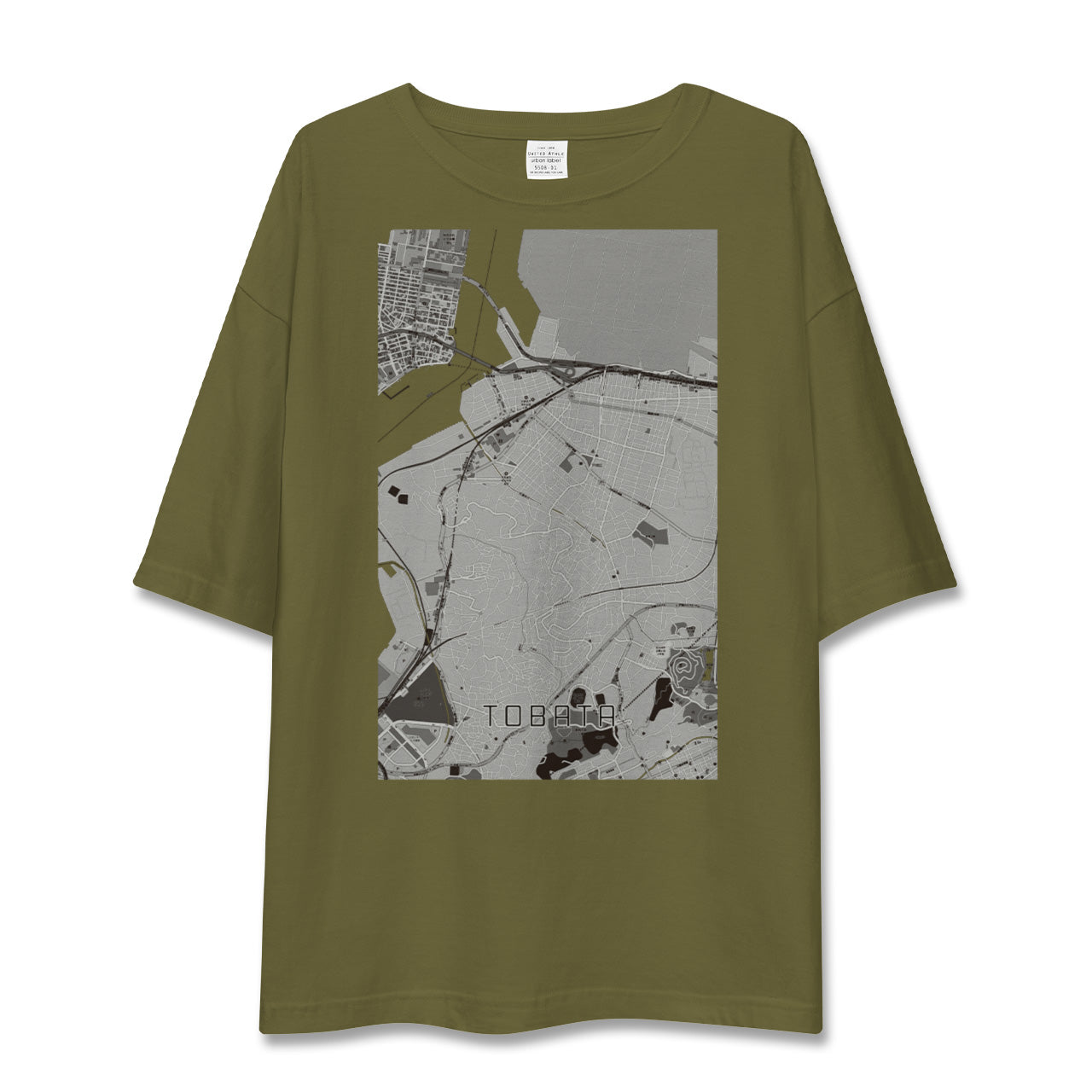 【戸畑(福岡県)】地図柄ビッグシルエットTシャツ
