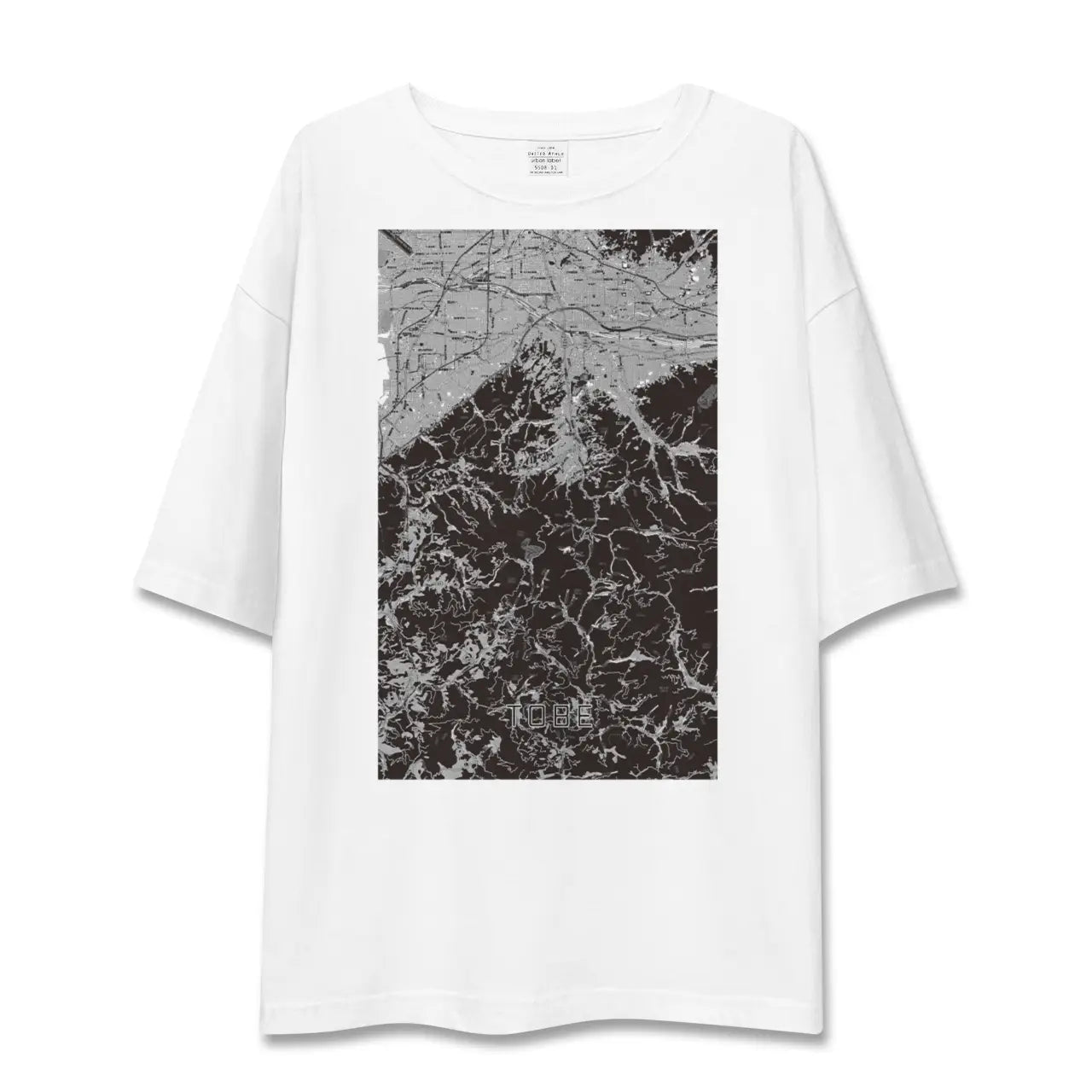 【砥部(愛媛県)】地図柄ビッグシルエットTシャツ