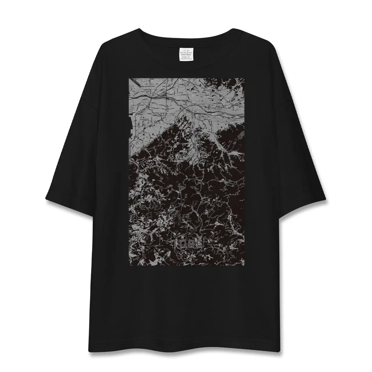 【砥部(愛媛県)】地図柄ビッグシルエットTシャツ