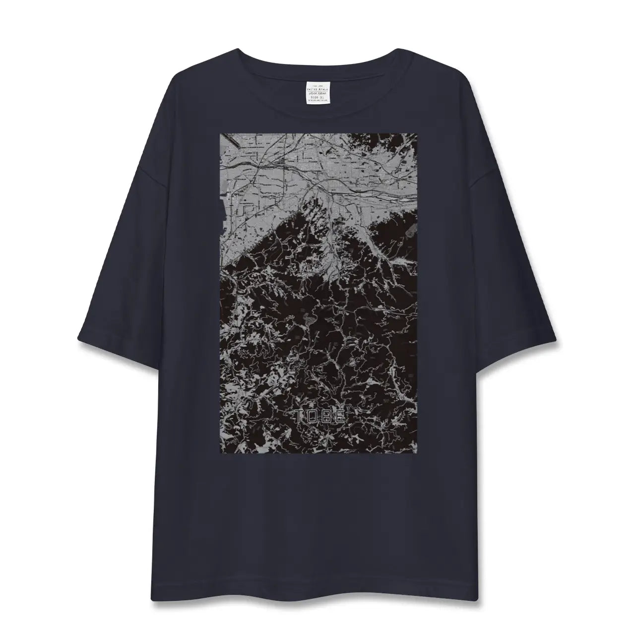 【砥部(愛媛県)】地図柄ビッグシルエットTシャツ