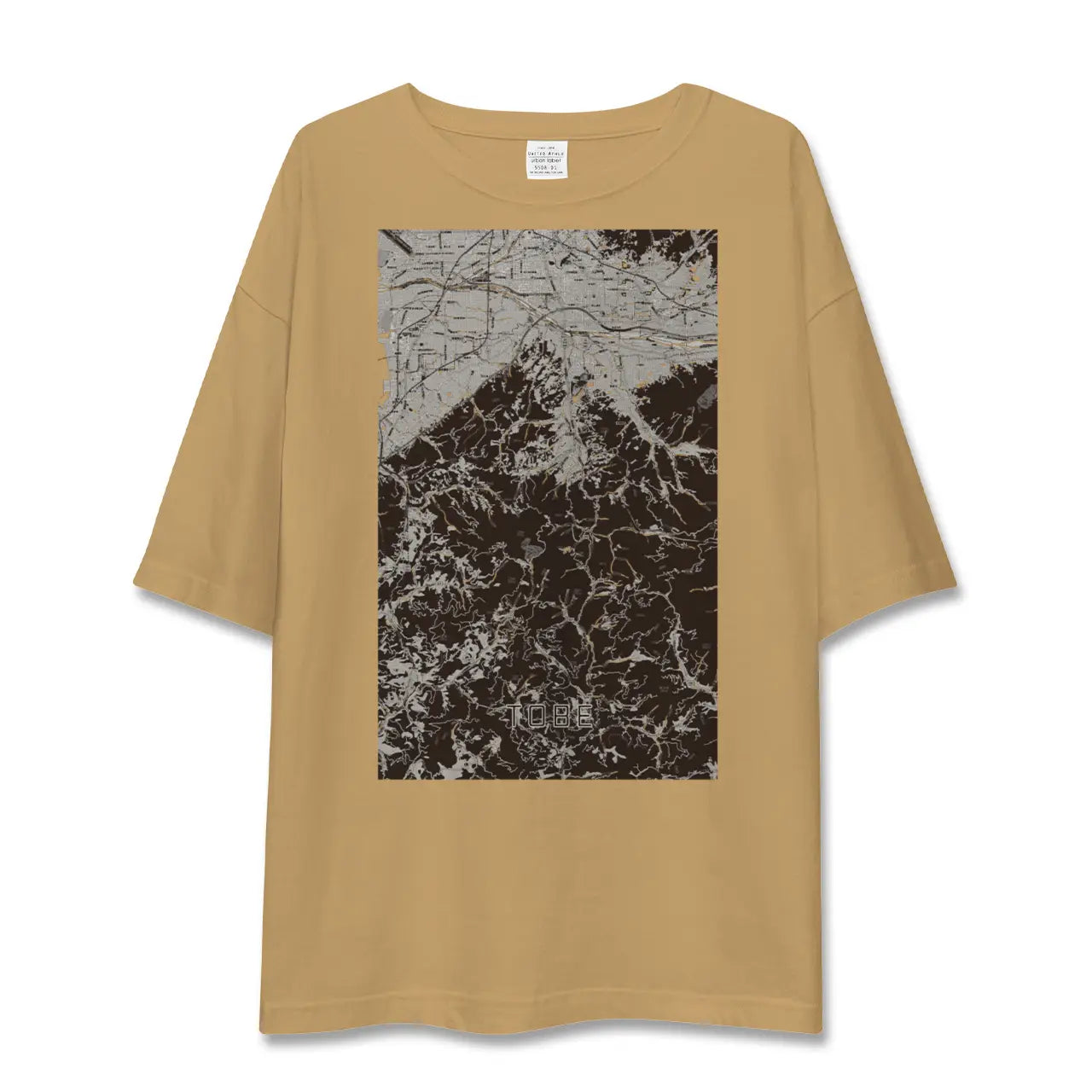 【砥部(愛媛県)】地図柄ビッグシルエットTシャツ