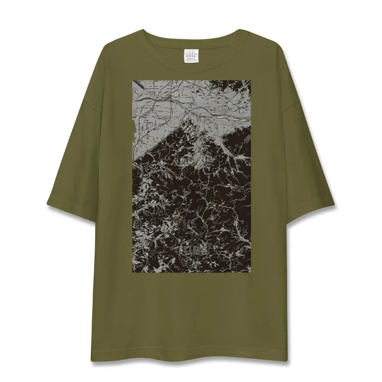 【砥部(愛媛県)】地図柄ビッグシルエットTシャツ