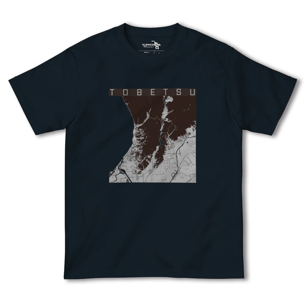【当別(北海道)】地図柄ヘビーウェイトTシャツ