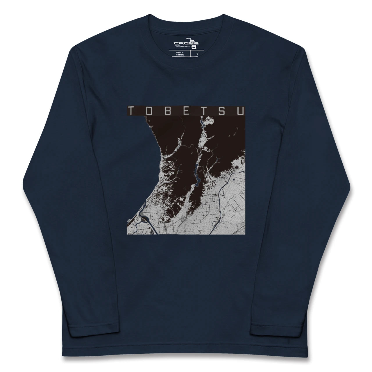 【当別(北海道)】地図柄ロングスリーブTシャツ