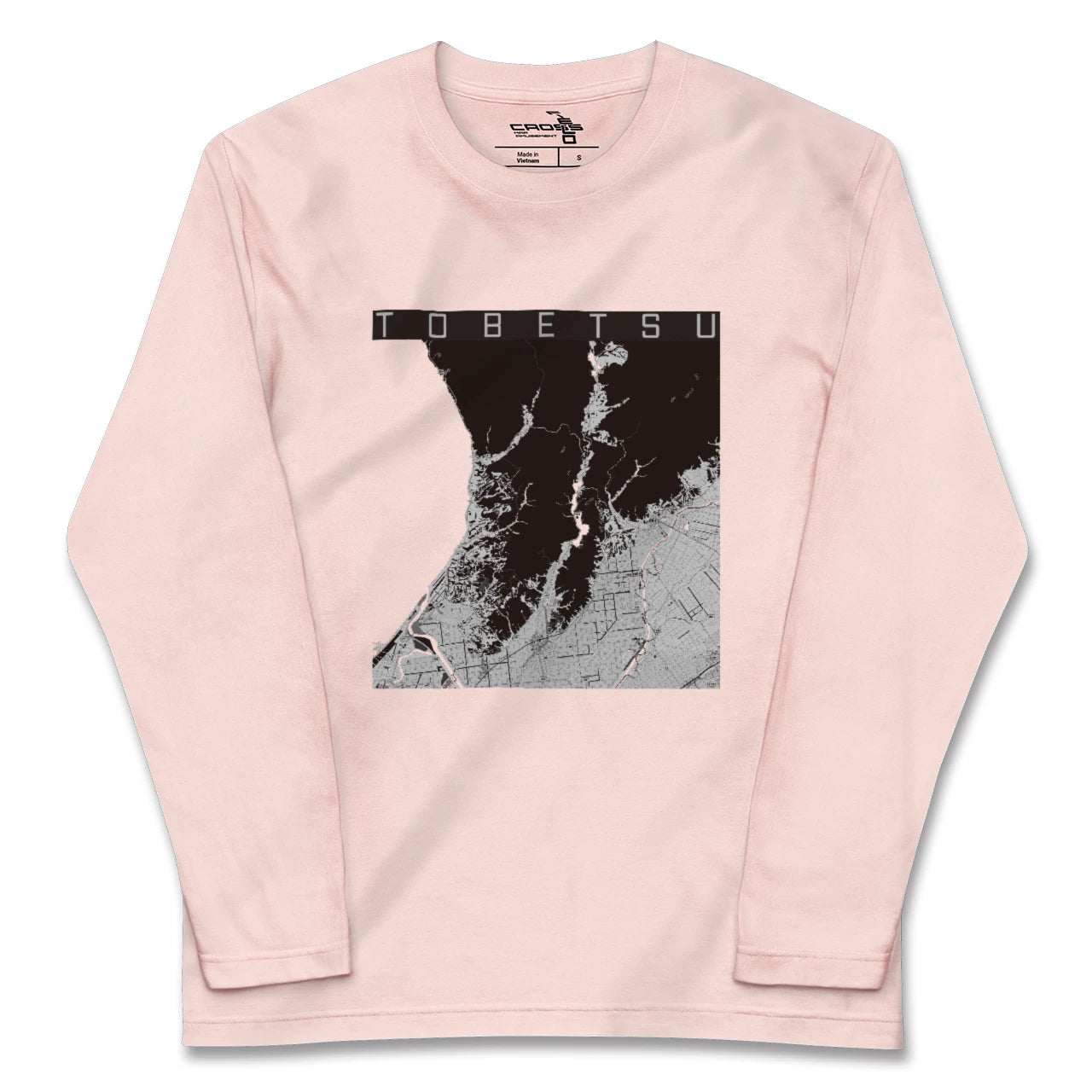 【当別(北海道)】地図柄ロングスリーブTシャツ