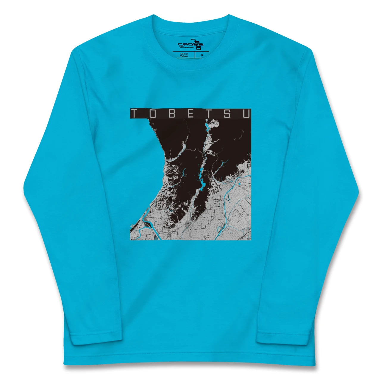 【当別(北海道)】地図柄ロングスリーブTシャツ