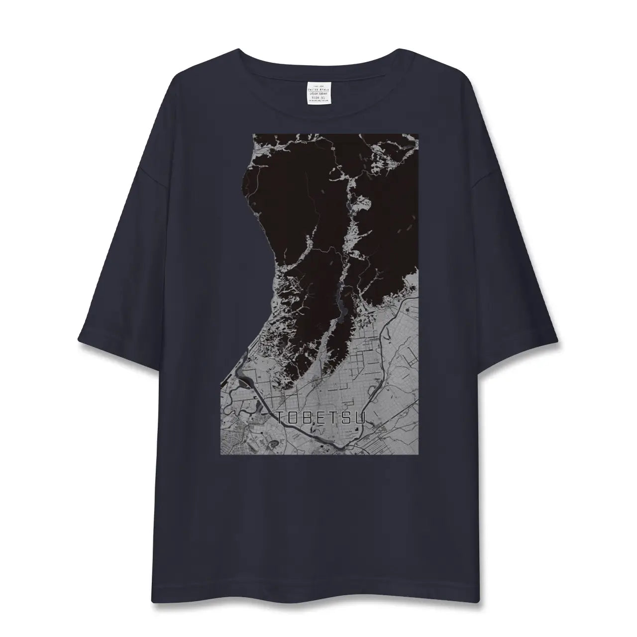 【当別(北海道)】地図柄ビッグシルエットTシャツ