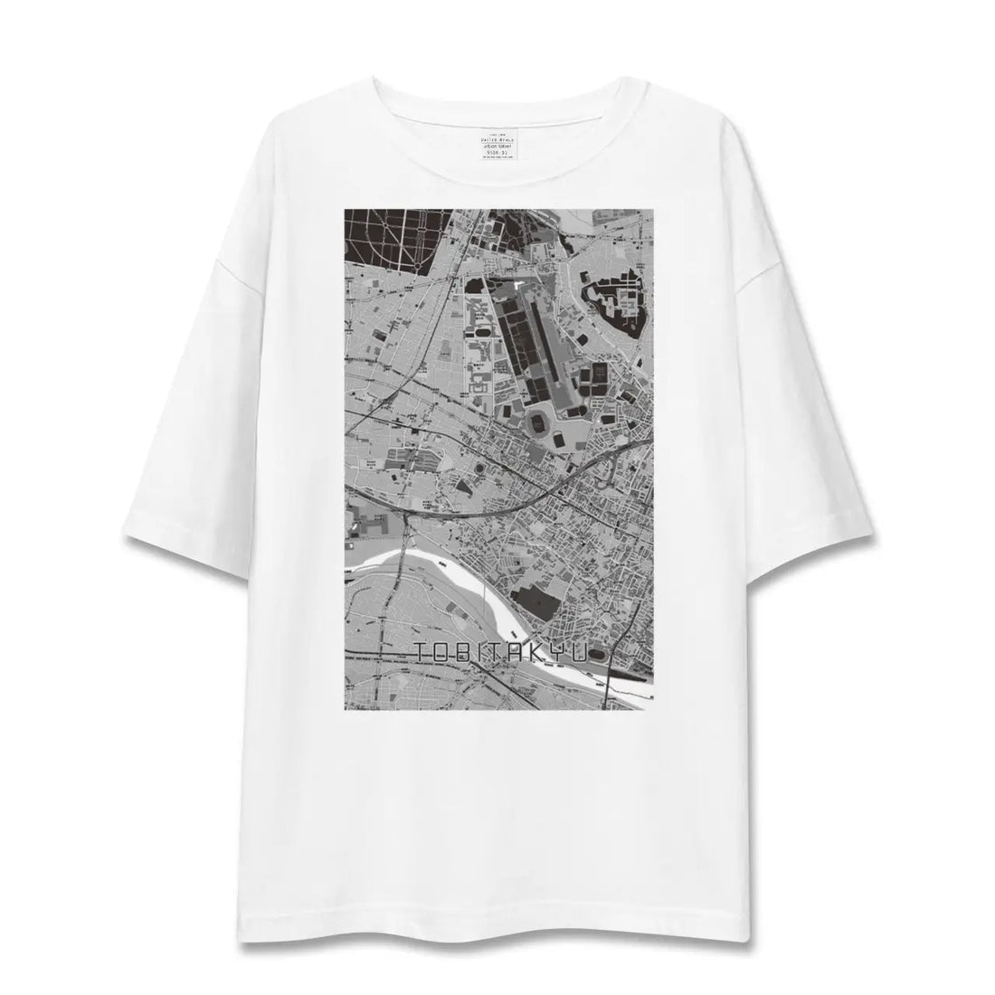 【飛田給(東京都)】地図柄ビッグシルエットTシャツ