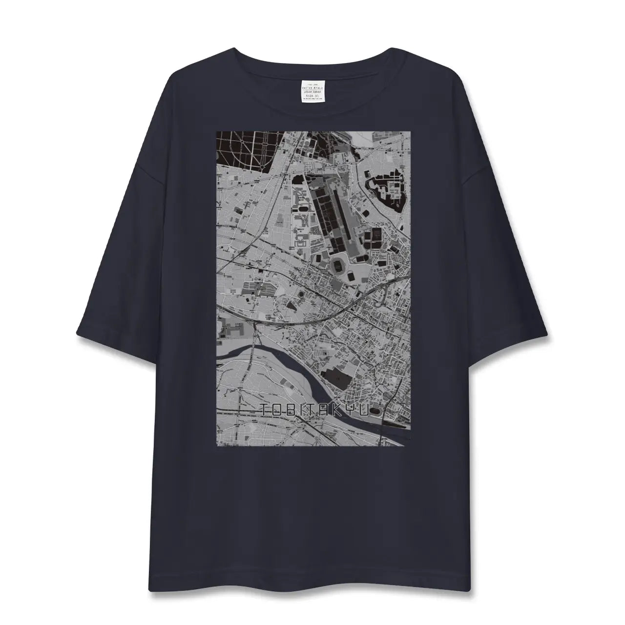 【飛田給(東京都)】地図柄ビッグシルエットTシャツ