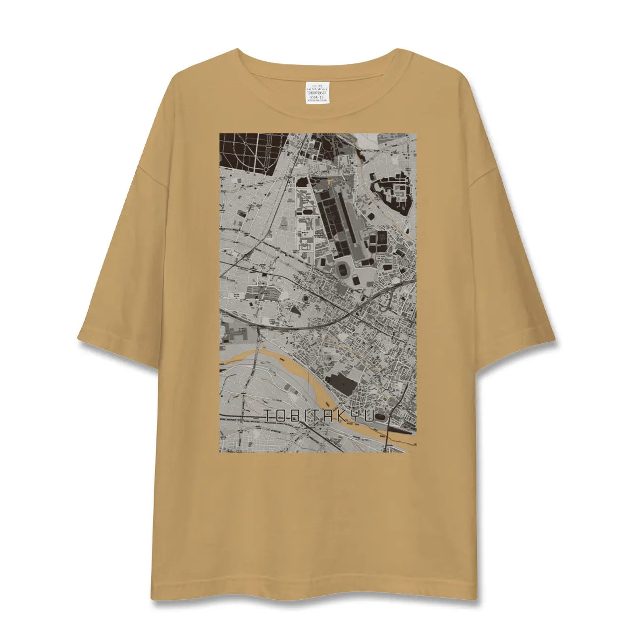 【飛田給(東京都)】地図柄ビッグシルエットTシャツ