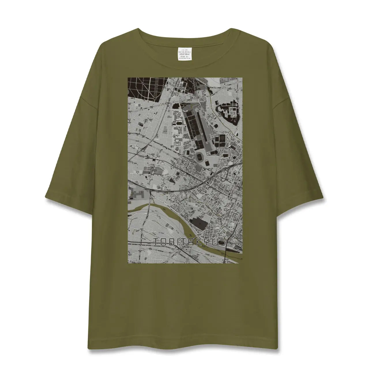 【飛田給(東京都)】地図柄ビッグシルエットTシャツ