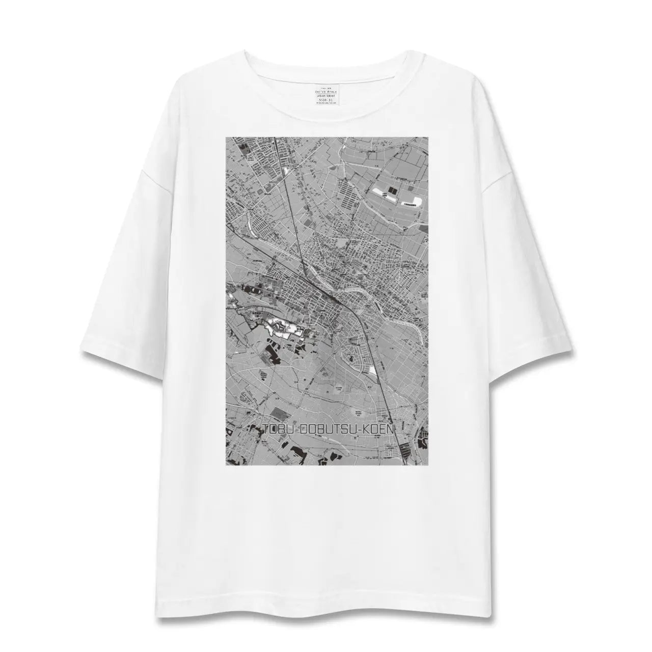 【東武動物公園(埼玉県)】地図柄ビッグシルエットTシャツ