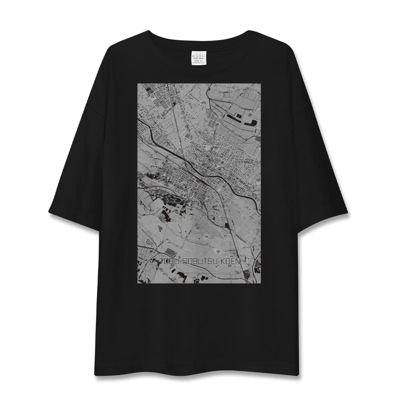 【東武動物公園(埼玉県)】地図柄ビッグシルエットTシャツ