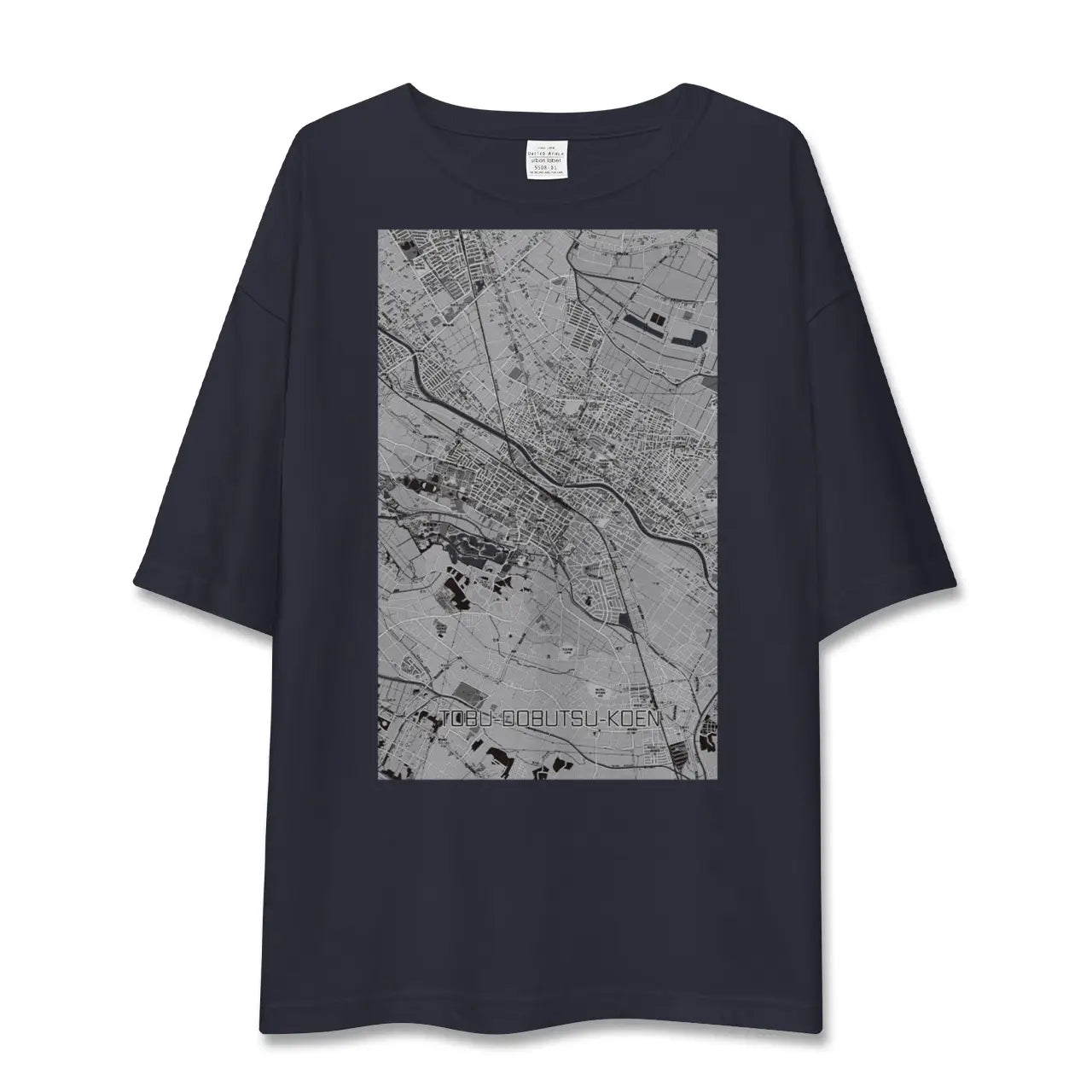 【東武動物公園(埼玉県)】地図柄ビッグシルエットTシャツ