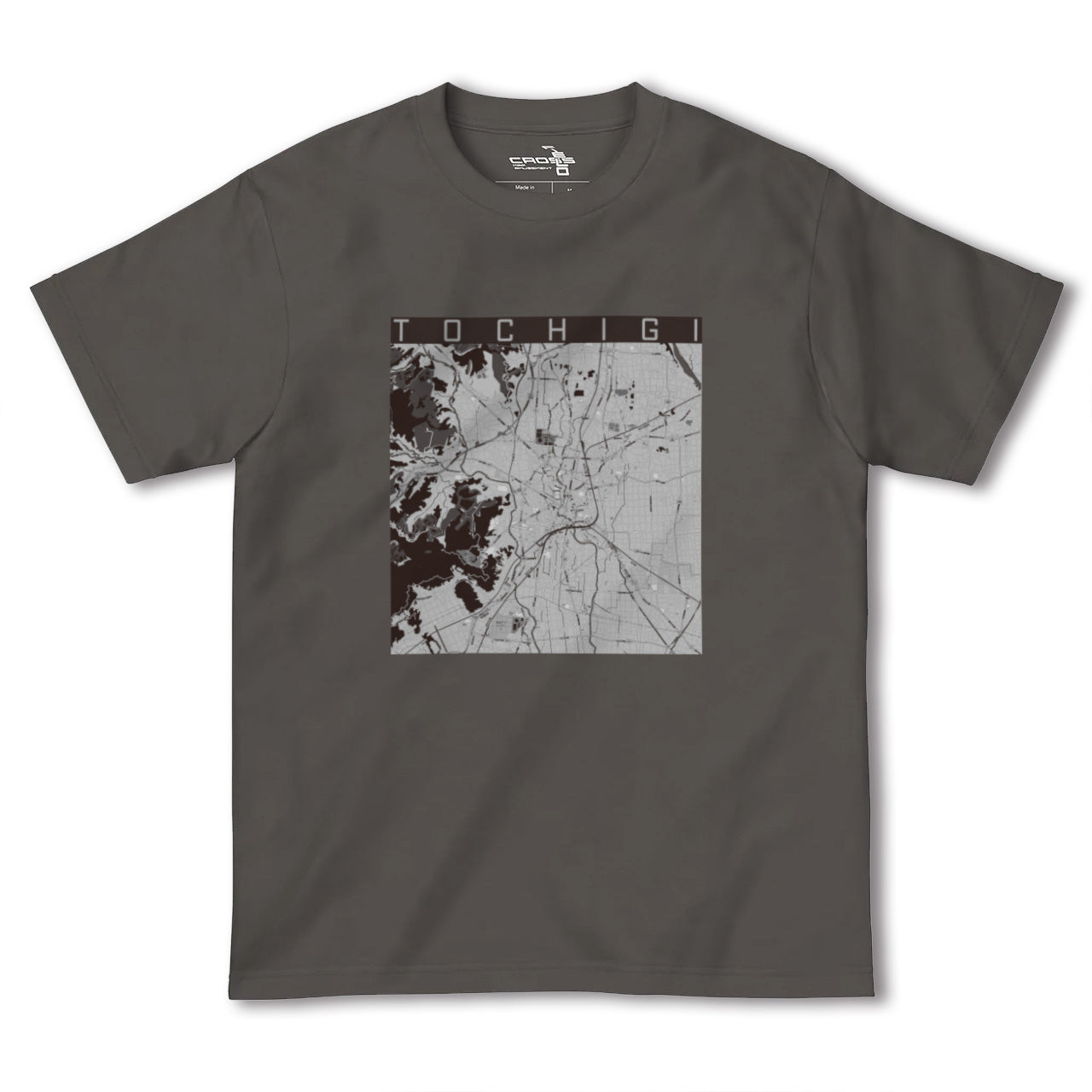 【栃木(栃木県)】地図柄ヘビーウェイトTシャツ