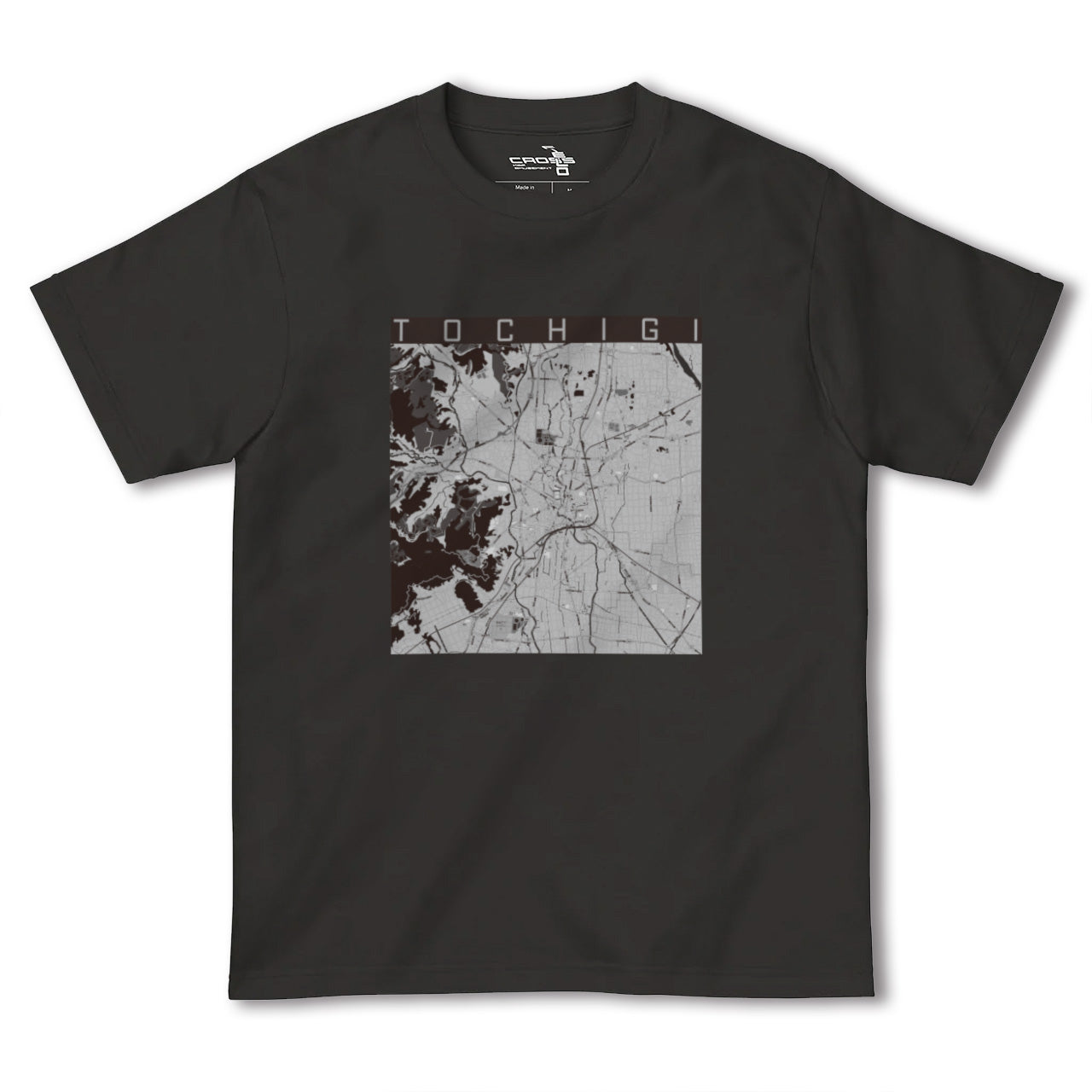 【栃木(栃木県)】地図柄ヘビーウェイトTシャツ