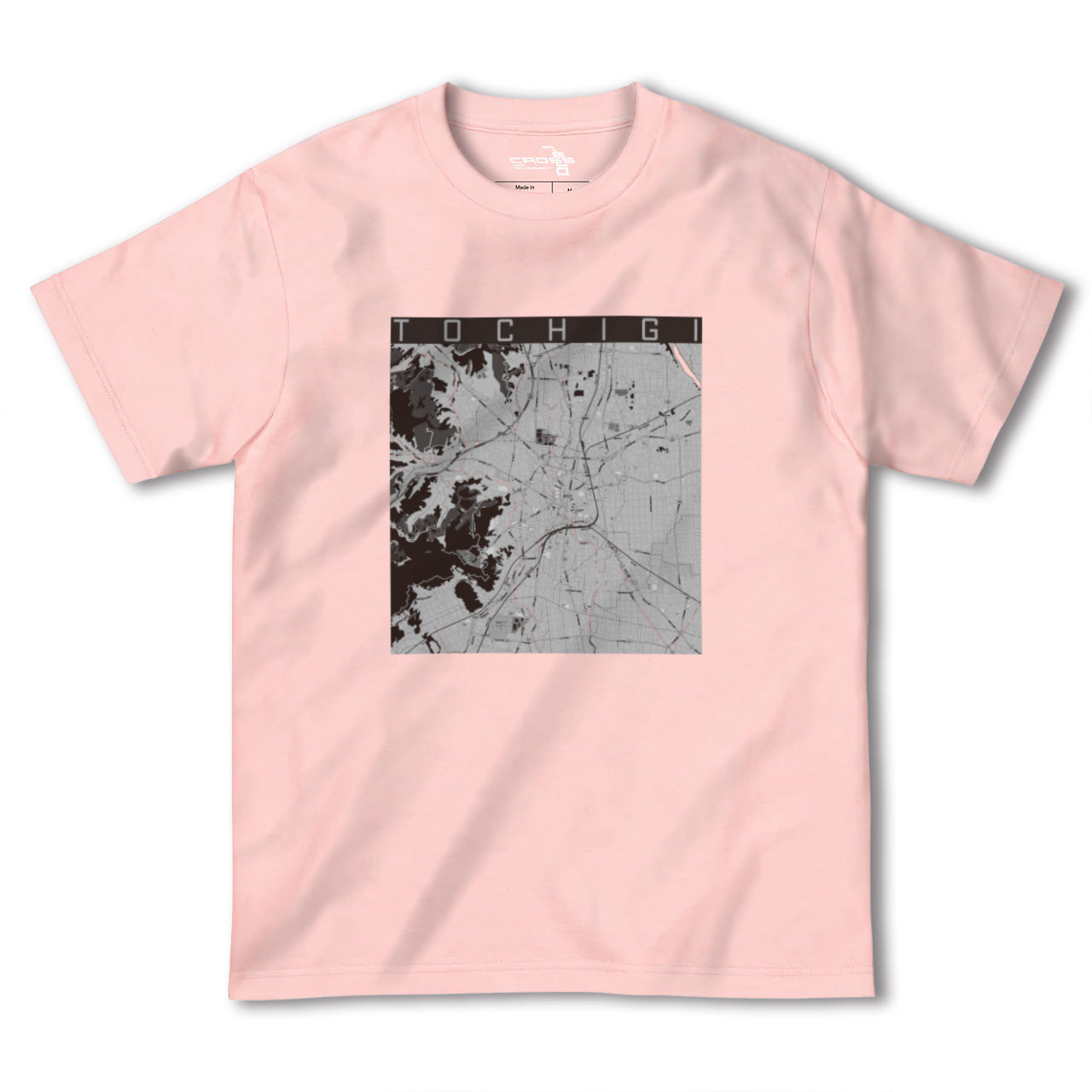 【栃木(栃木県)】地図柄ヘビーウェイトTシャツ