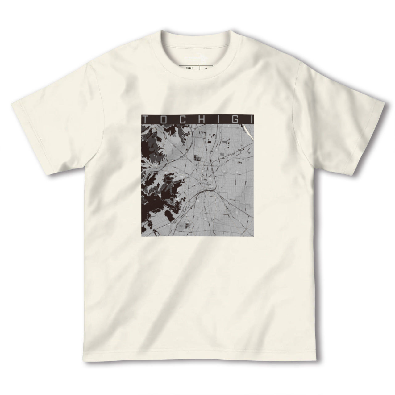 【栃木(栃木県)】地図柄ヘビーウェイトTシャツ