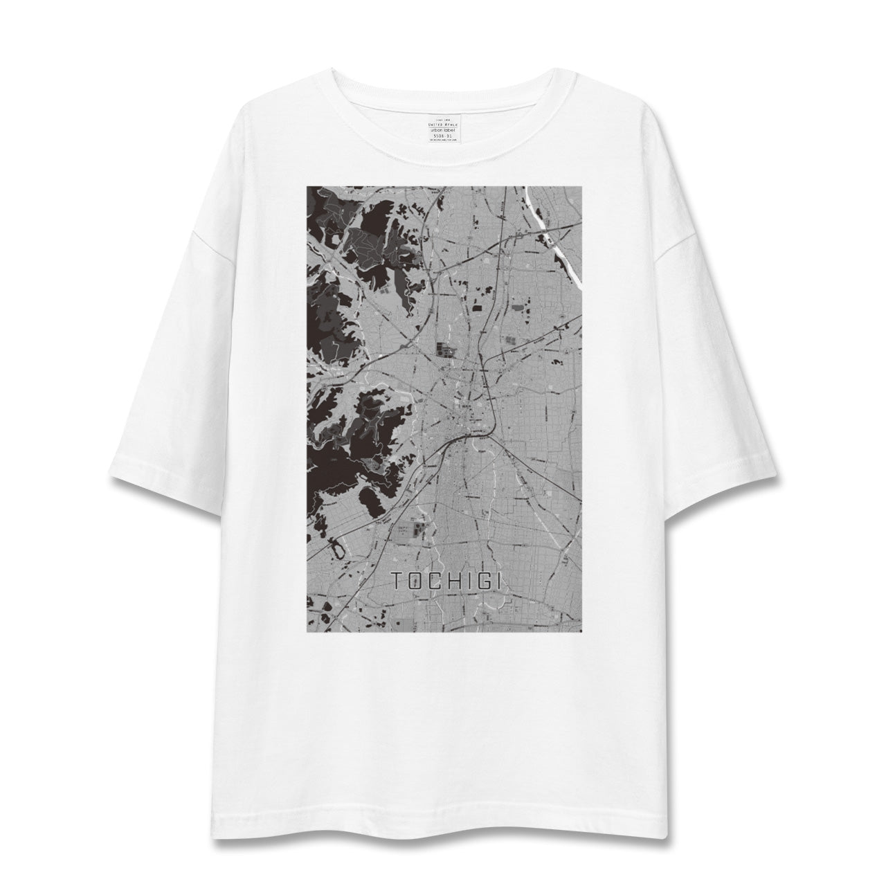 【栃木(栃木県)】地図柄ビッグシルエットTシャツ