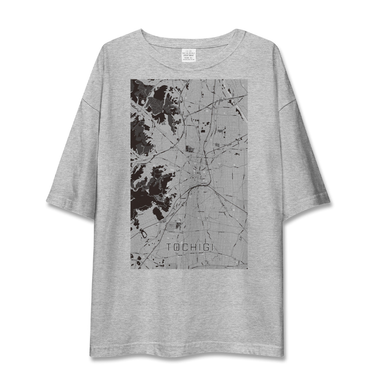 【栃木(栃木県)】地図柄ビッグシルエットTシャツ