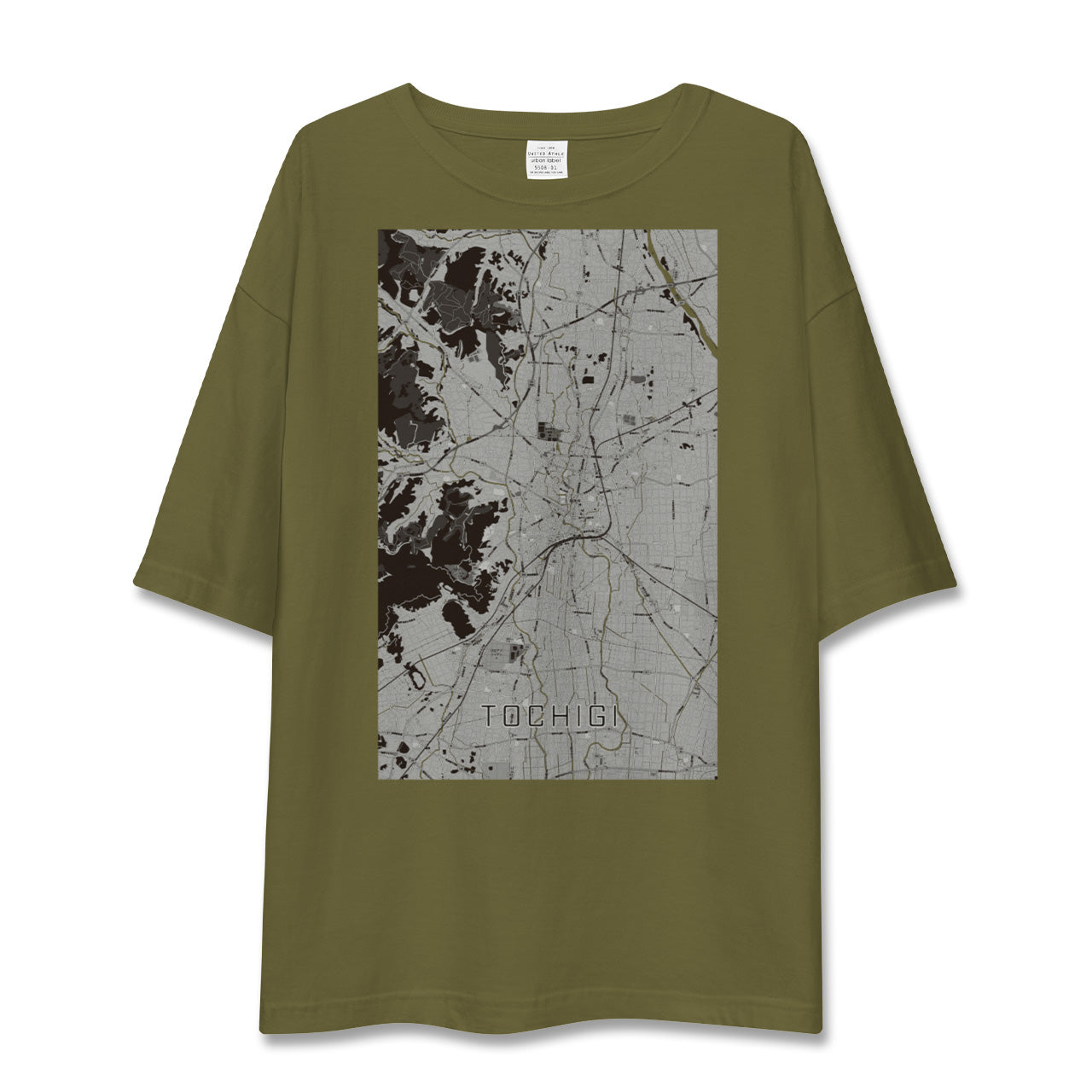 【栃木(栃木県)】地図柄ビッグシルエットTシャツ