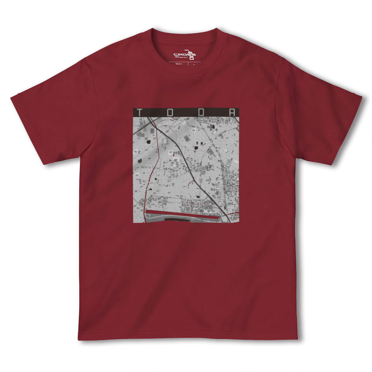 【戸田(埼玉県)】地図柄ヘビーウェイトTシャツ