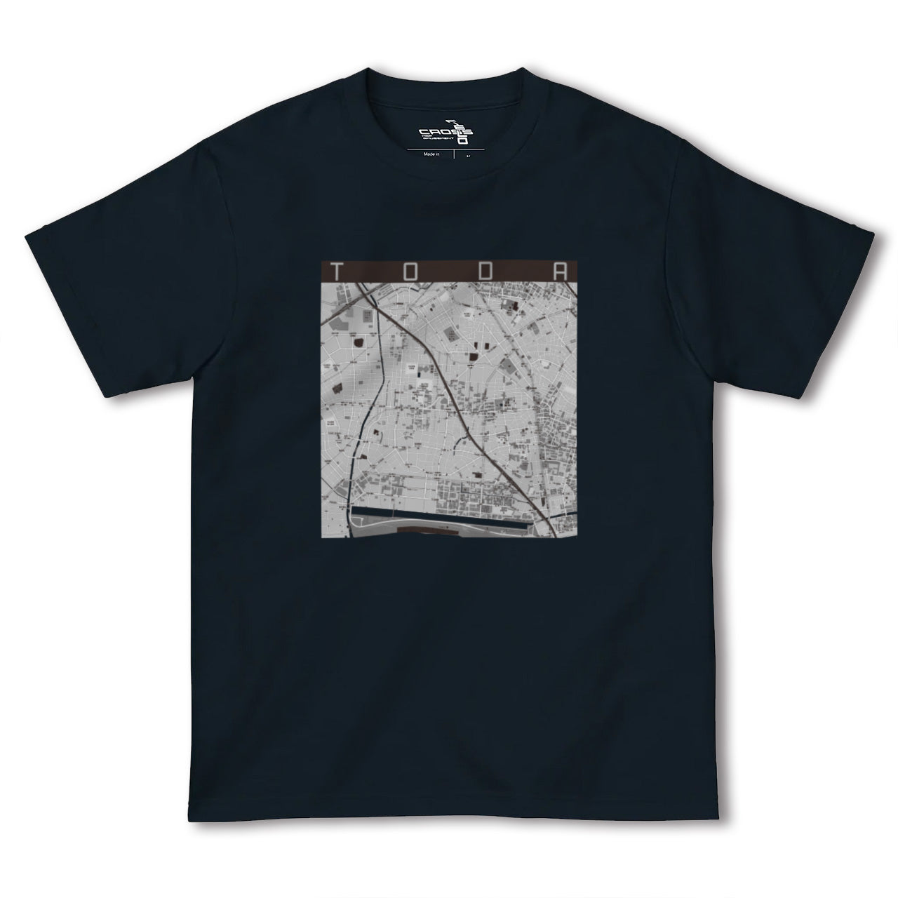 【戸田(埼玉県)】地図柄ヘビーウェイトTシャツ