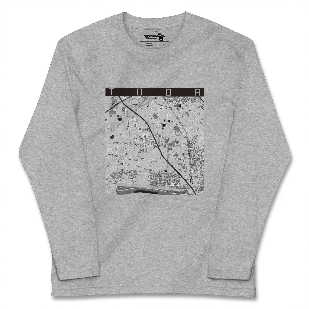【戸田(埼玉県)】地図柄ロングスリーブTシャツ
