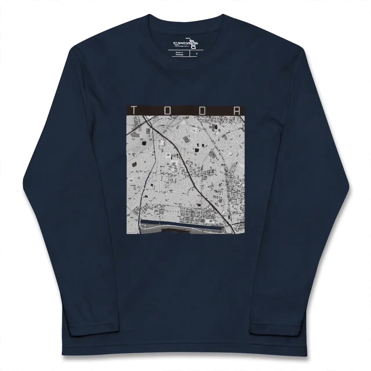 【戸田(埼玉県)】地図柄ロングスリーブTシャツ