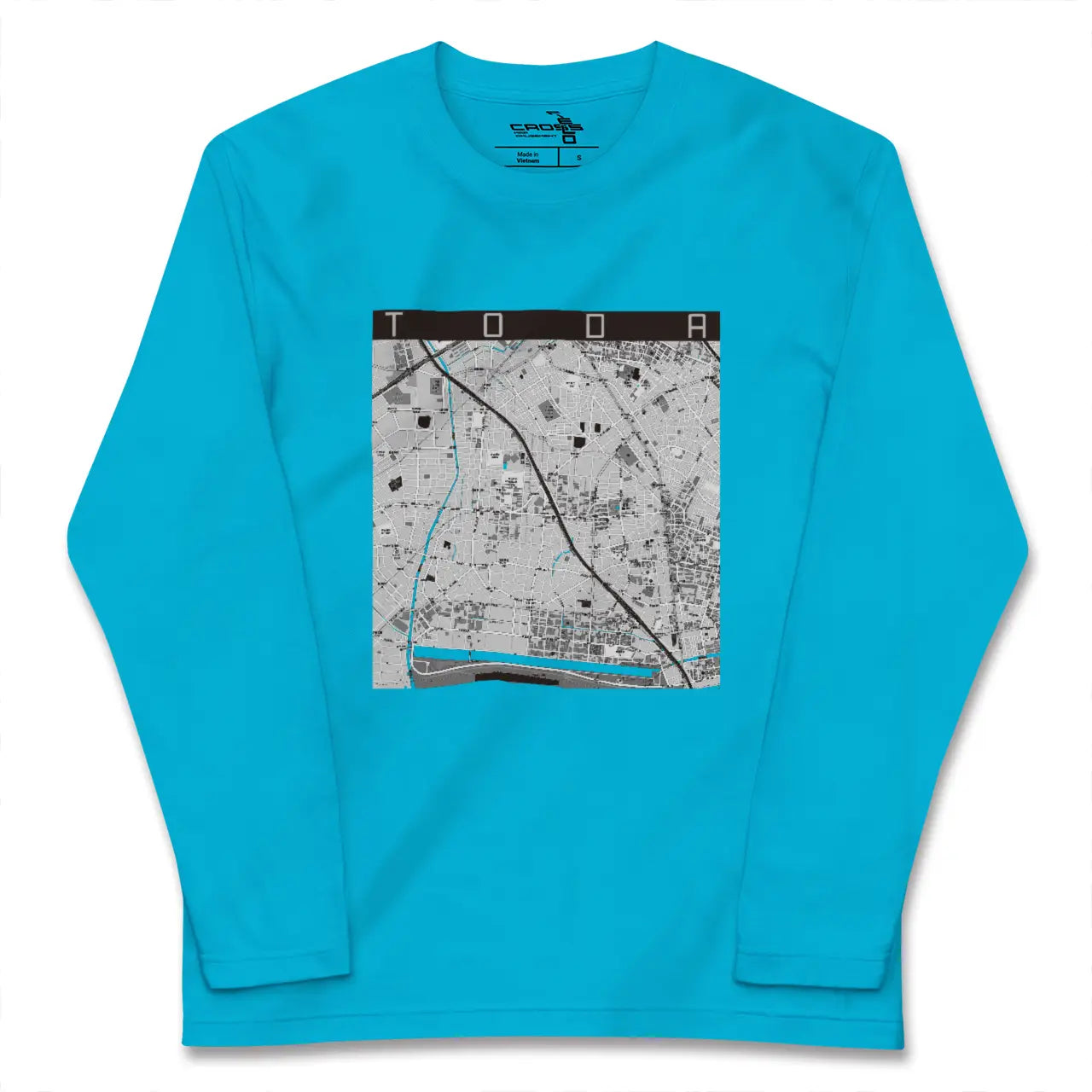 【戸田(埼玉県)】地図柄ロングスリーブTシャツ