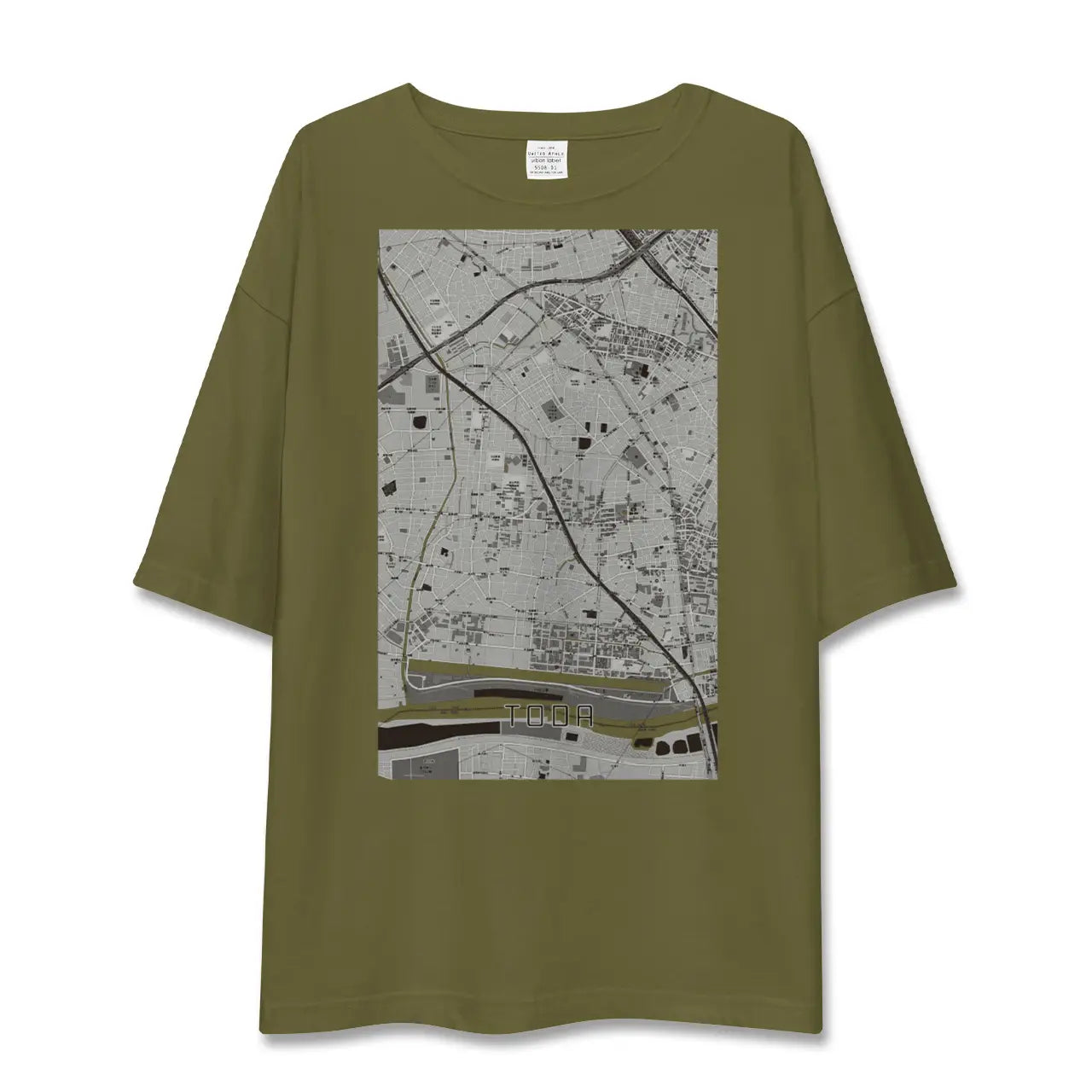 【戸田(埼玉県)】地図柄ビッグシルエットTシャツ