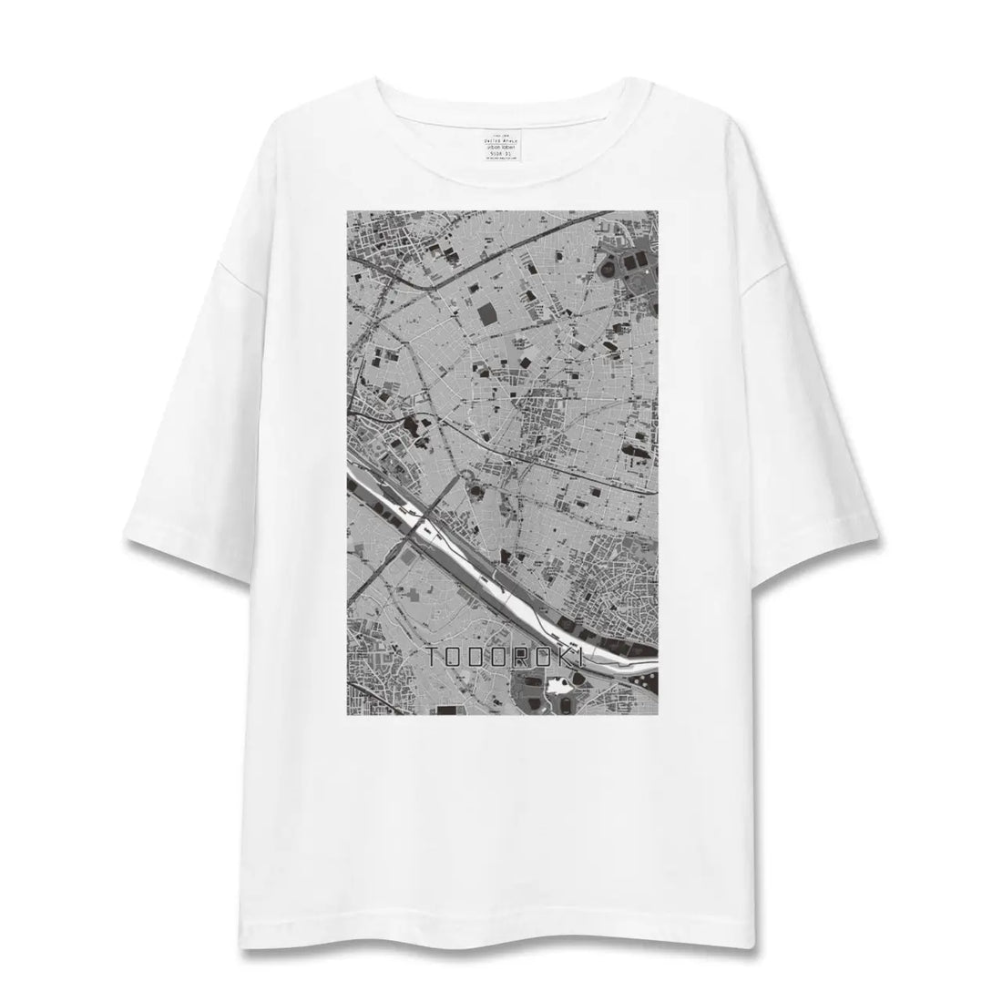 【等々力(東京都)】地図柄ビッグシルエットTシャツ