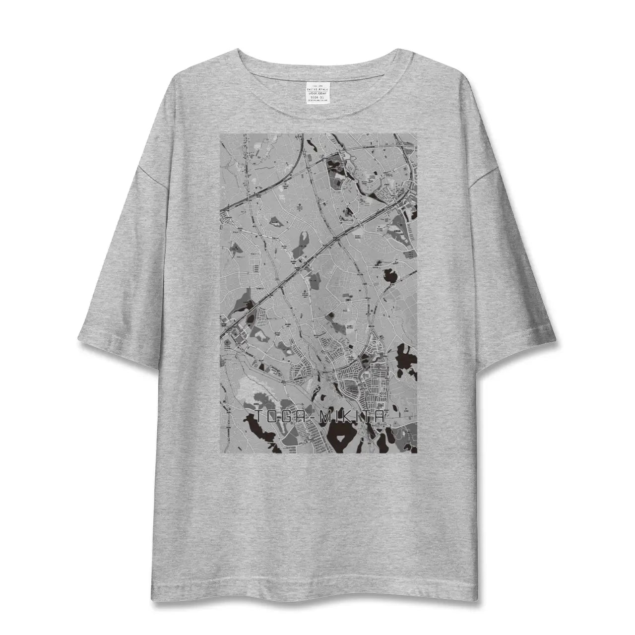 【栂・美木多(大阪府)】地図柄ビッグシルエットTシャツ